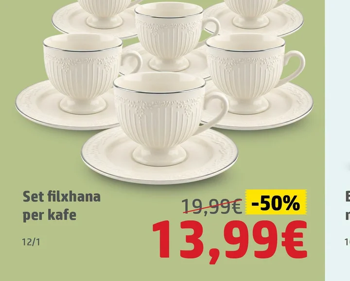 Set Filxhana per Kafe 12 Cope