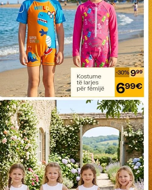 Kostume Të Larjes për Fëmijë