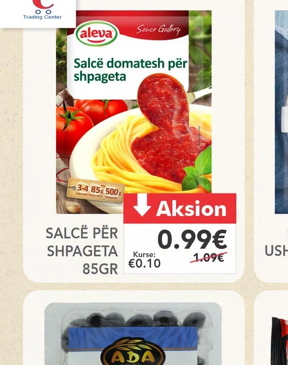 Salcë për Shpageta 85GR