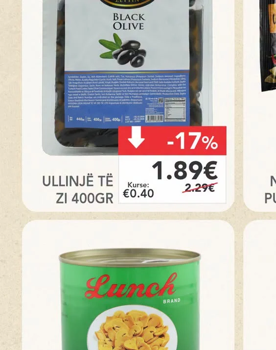 Ullinjë Të Zi 400GR