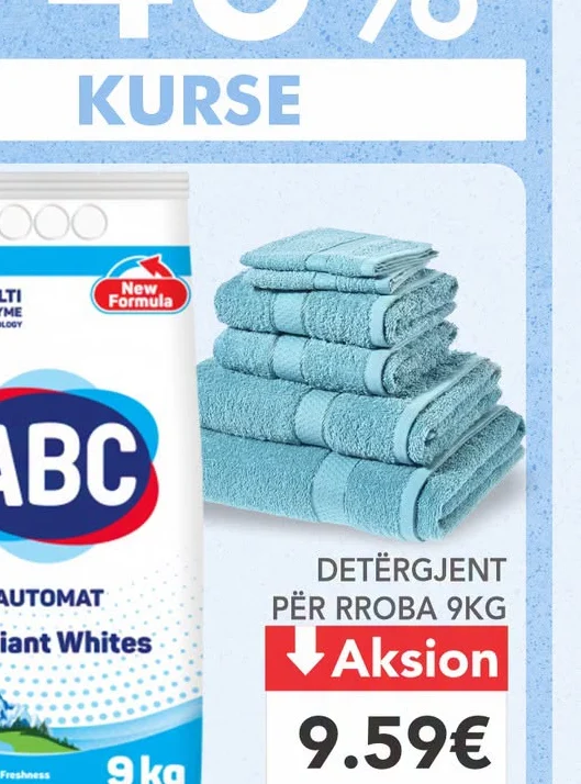 Detergjent për Rroba 9KG Abc
