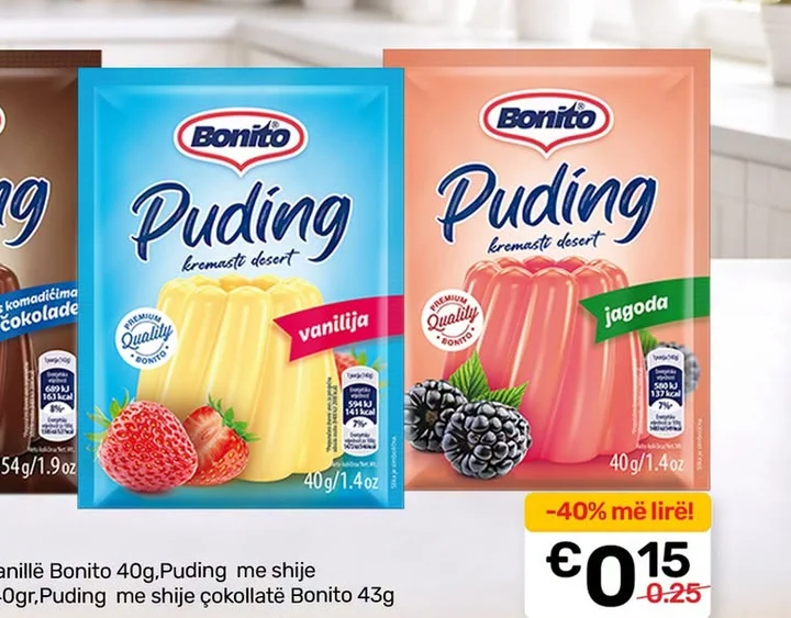 Puding me Shije Vanille Bonito 40G