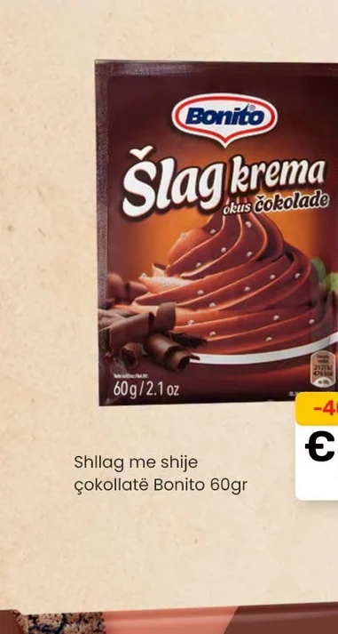 Shllag me Shije Cokollate Bonito 60GR