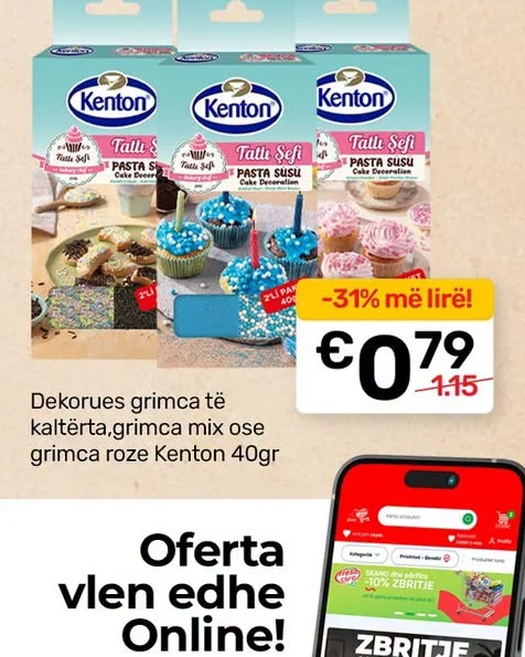 Dekorues Grimca Te Kalterta, Grimca Mix Ose Grimca Roze Kenton 40GR