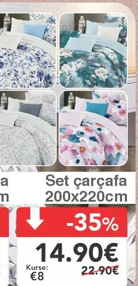 Set Çarçafa 200X220CM