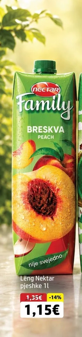 Lëng Nektar Pjeshke 1L