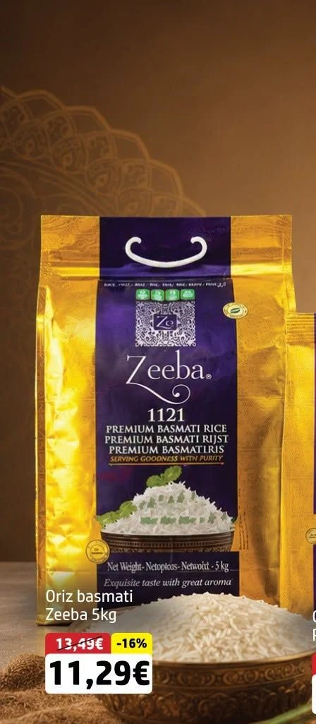 Oriz Basmati Zeeba 5KG