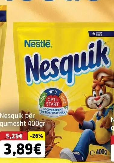 Nesquik për Qumesht 400GR