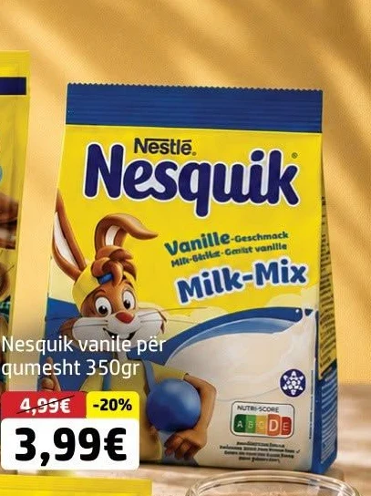 Nesquik Vanile për Qumesht 350GR