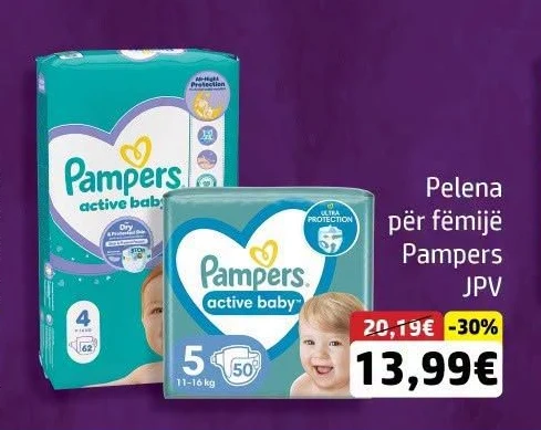 Pelena për Fëmijë Pampers Jpv