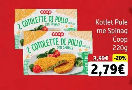Kotlet Pule me Spinaq Coop 220G