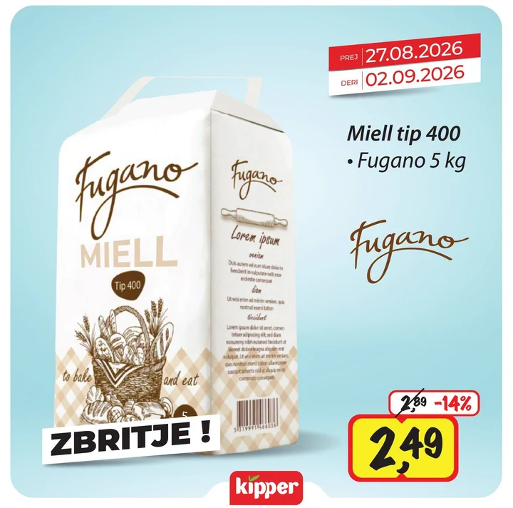 Miell Tip 400 Fugano 5 Kg