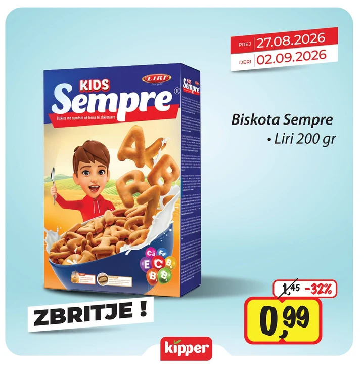 Biskota Sempre Liri 200 Gr