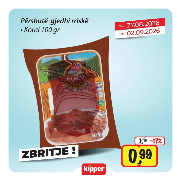 Koral Gjeldhi Rriskë 100 Gr