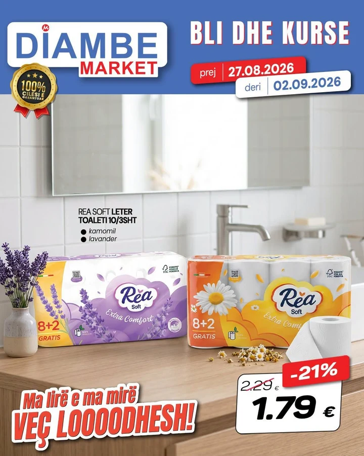 Rea Soft Letër Toaleti 10/3SHT