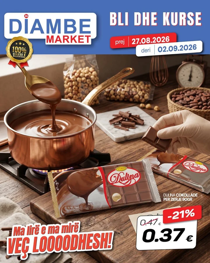 Dulina Cokollade per Zierje 90GR