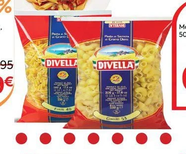 Makarona 40' & 53' 500G, Divella