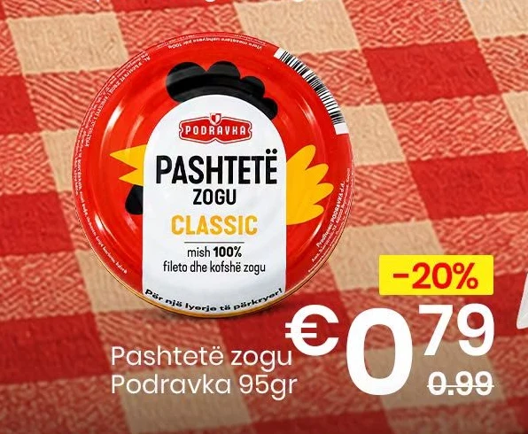 Pashtetë Zogu Podravka 95GR
