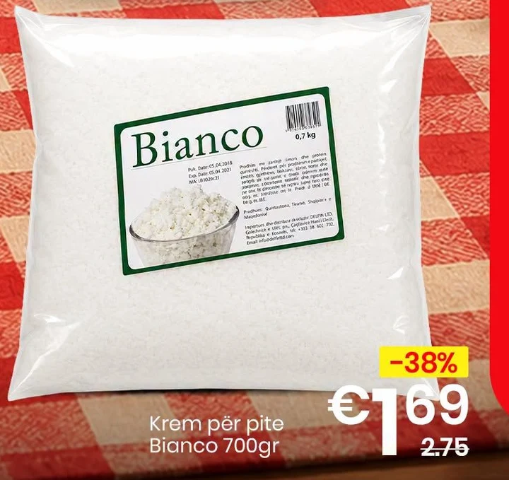 Krem për Pite Bianco 700GR