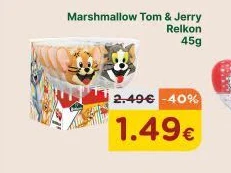 Marshmallow Tom & Jerry Relkon 45G