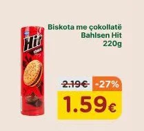 Biskota me Çokollatë Bahlsen Hit 220G