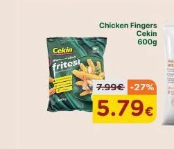 Chicken Fingers Cekin 600G
