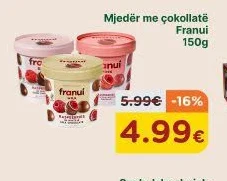 Mjedër me Çokollatë Franui 150G