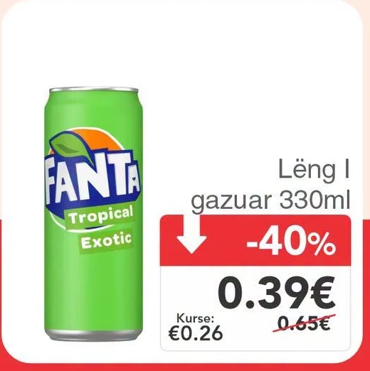 Lëng I Gazuar Fanta