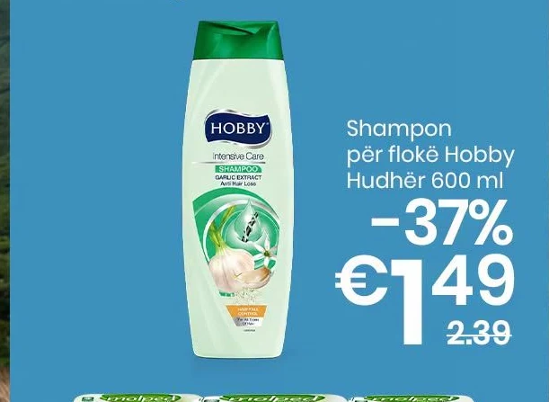 Shampon për Flokë Hobby Hudhër 600 Ml