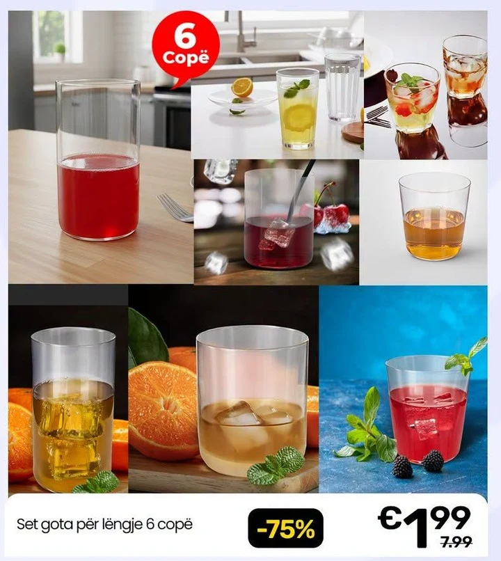 Set Gota për Lëngje 6 Copë