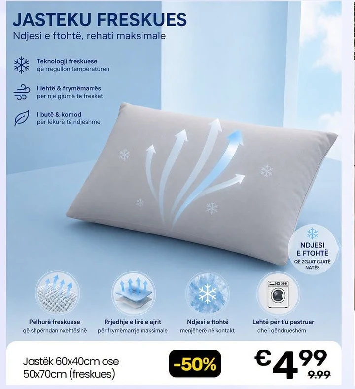 Jastëk 60X40CM Ose 50X70CM