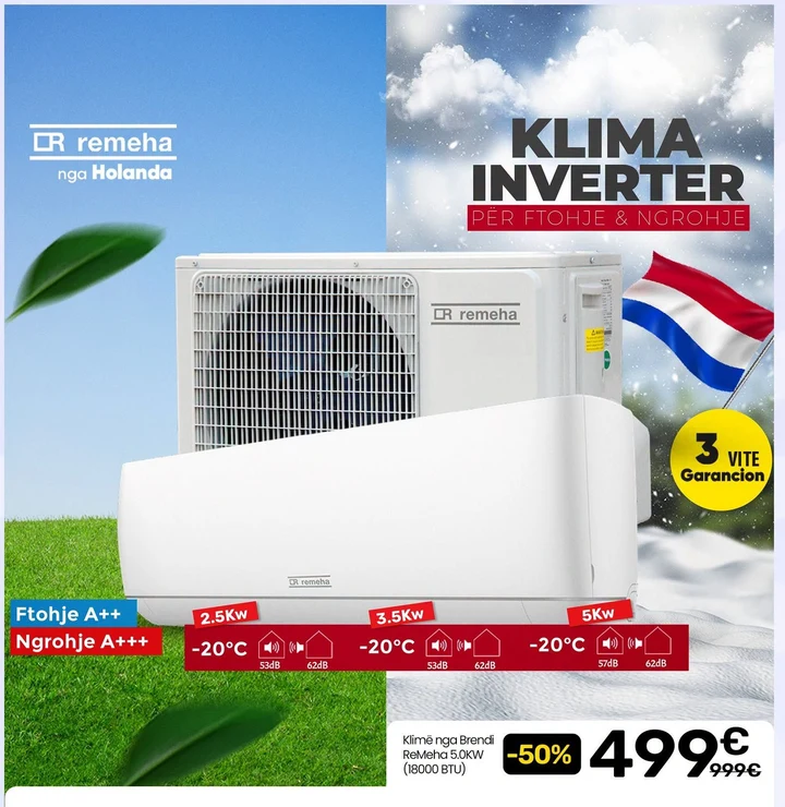 Klimë nga Brendi Remeha 5.0KW