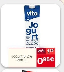 Jogurt 3. Vita 1L