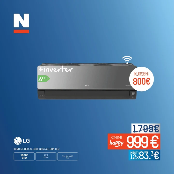Lg Kondicioner AC18BK.NSK/AC18BK.UL2