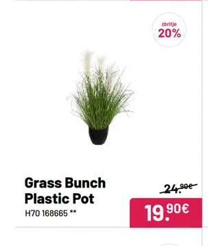 Grass Bunch Plastic Pot