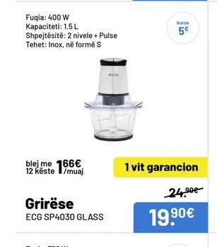 Grirëse Ecg SP4030 Glass