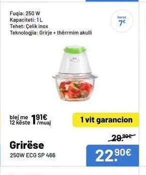 Grirëse 250W Ecg Sp 466