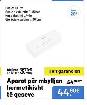 Aparat për Mbylljen Hermetikisht Të Qeseve