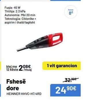 Fshesë Dore Heinner HHVC-H7-4RD