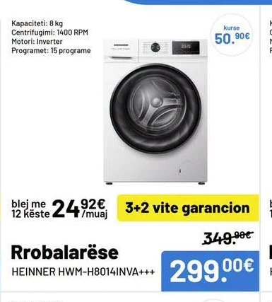 Rrobalarëse Heinner HWM-H8014INVA+++