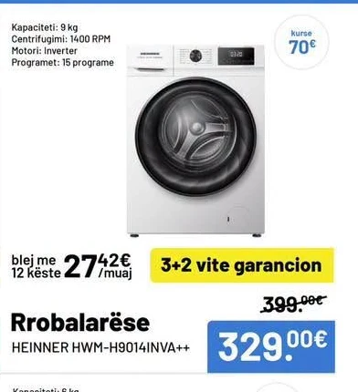 Rrobalarëse Heinner HWM-H9014INVA++
