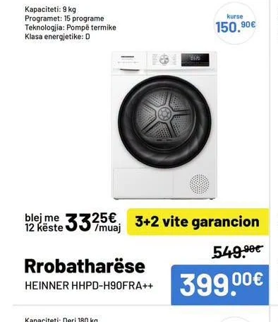 Rrobatharëse Heinner HHPD-H90FRA++