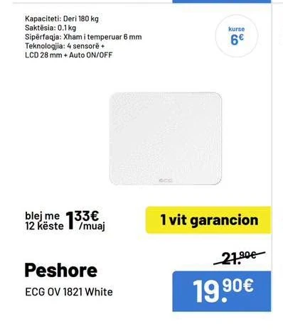Peshore Ecg Ov 1821 White