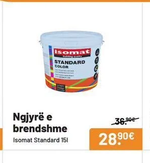 Ngjyrë E Brendshme Isomat Standard 15L