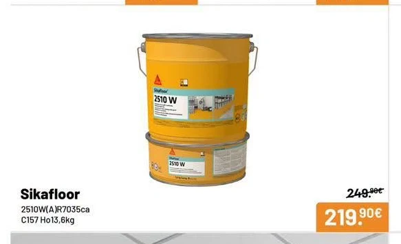 Sikafloor 2510W R7035CA C157 Ho 13,6KG