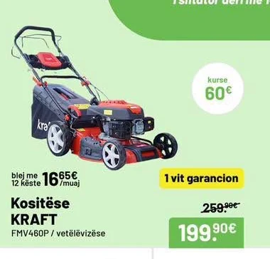 Kositëse Kraft FMV460P / Vetëlëvizëse