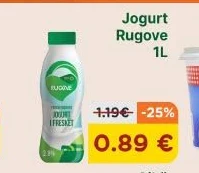 Jogurt Rugove 1L