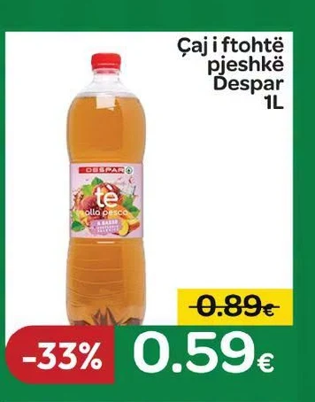 Çaj I Ftohtë Pjeshkë Despar 1L