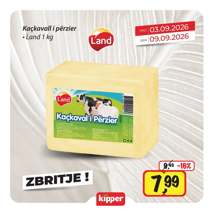 Kaçkavall I Përzier Land 1 Kg