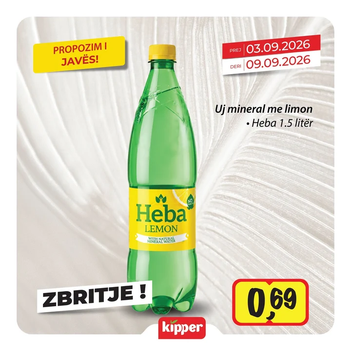 Heba Uj Mineral me Limon 1.5 Litër